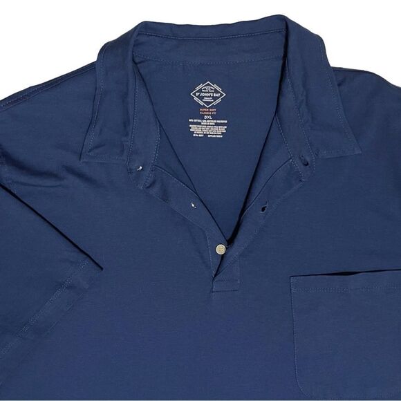 St. John’s Bay Super Soft Jersey Classic Fit Short Sleeve Pocket Polo Shirt - Picture 5 of 16